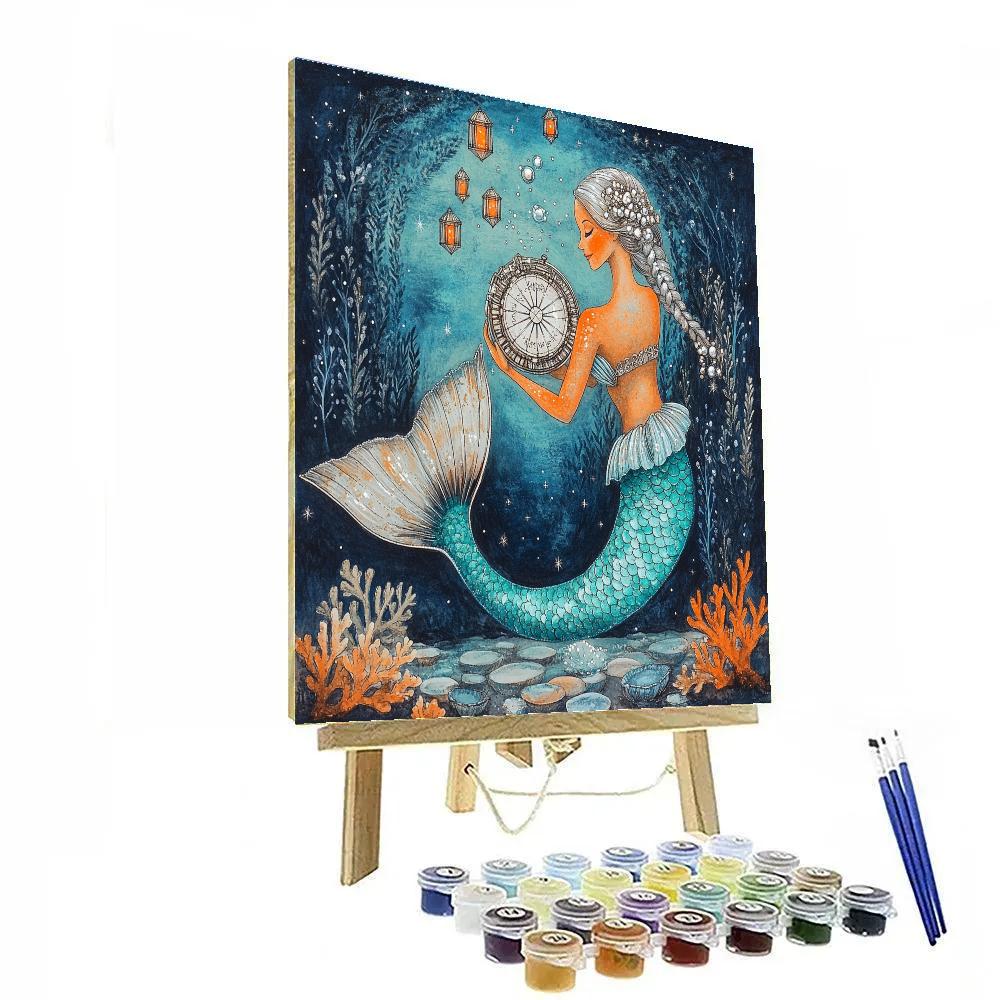 Tide Observatory Mermaid paint by numbers