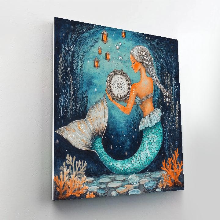Tide Observatory Mermaid paint by numbers