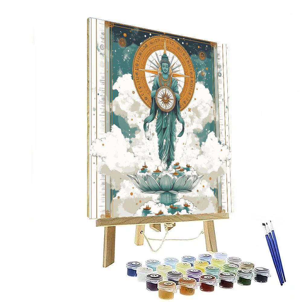 Brahma Mandala Compass For New Beginnings Paint by numbers kits