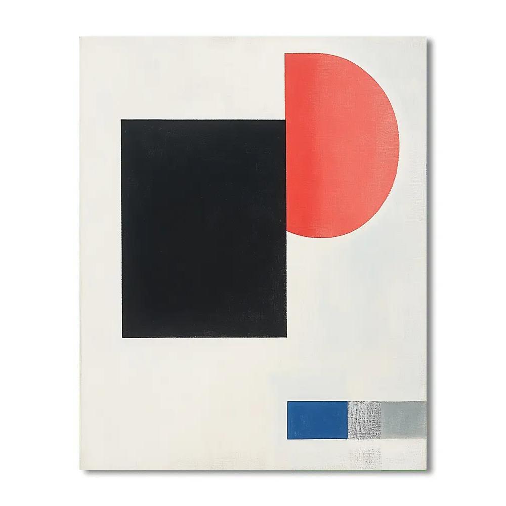 Kazimir Malevich Inspired Event Horizon Equilibrium Numbered painting kits