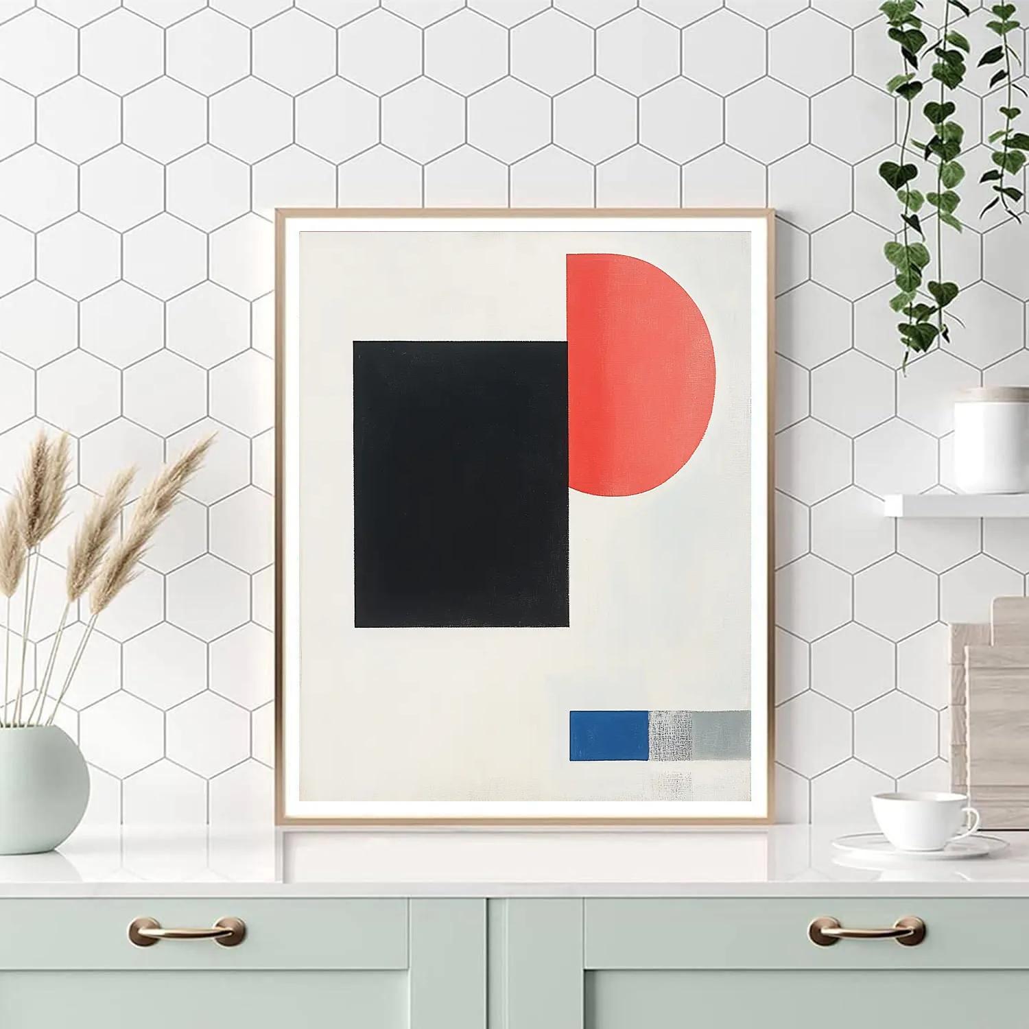 Kazimir Malevich Inspired Event Horizon Equilibrium Numbered painting kits