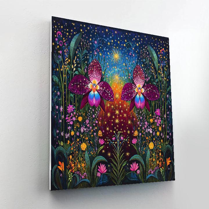 Frida Kahlo Inspired Thorned Orchid Constellation Numbered painting kits