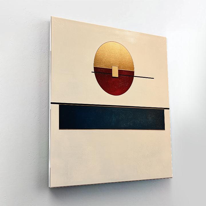 Kazimir Malevich Inspired Lagrange Point Drift Geometry Paint by numbers art