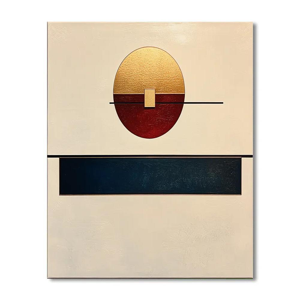 Kazimir Malevich Inspired Lagrange Point Drift Geometry Paint by numbers art