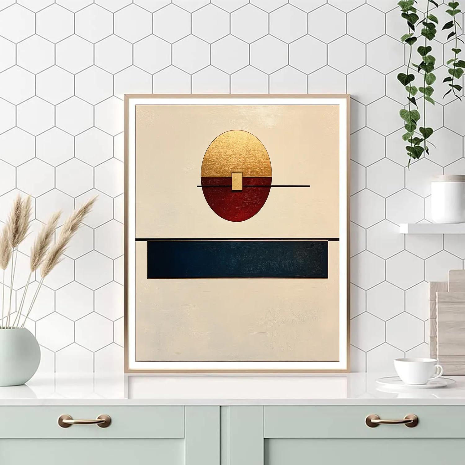 Kazimir Malevich Inspired Lagrange Point Drift Geometry Paint by numbers art