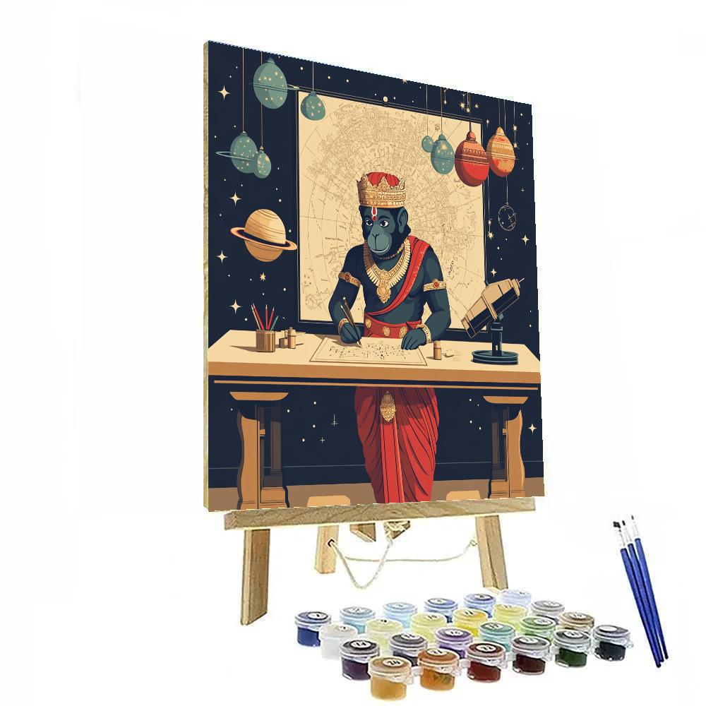 Hanuman Star Map Cartographer DIY paint by numbers