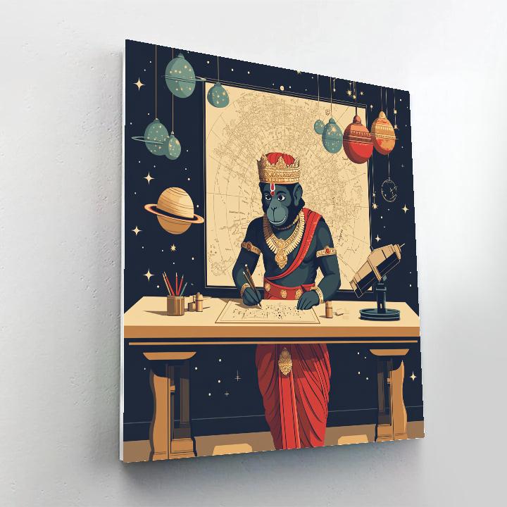Hanuman Star Map Cartographer DIY paint by numbers