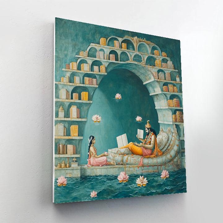 Ananta Shesha Library Of Endless Scrolls paint by number