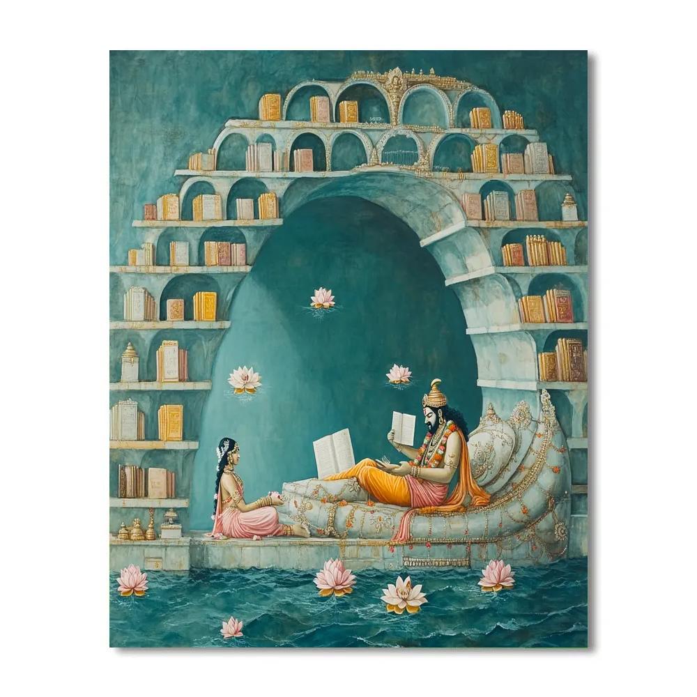 Ananta Shesha Library Of Endless Scrolls paint by number