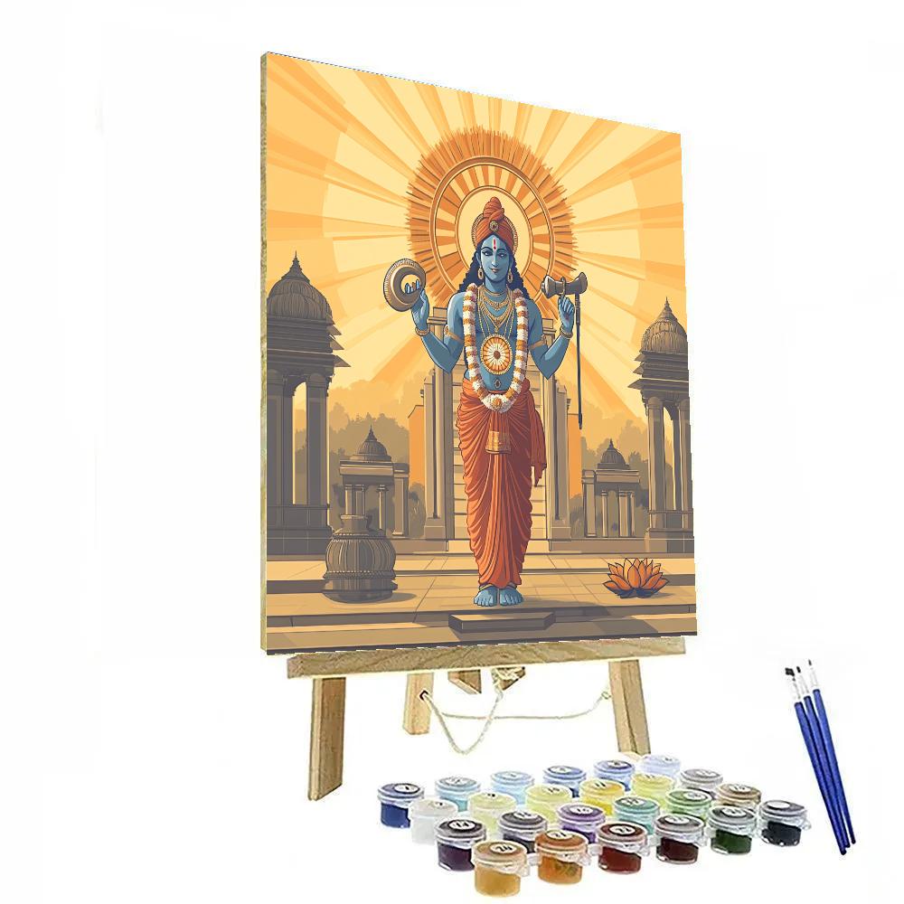 Sudarsana Chakra At The Dawn Gate Paint by numbers art