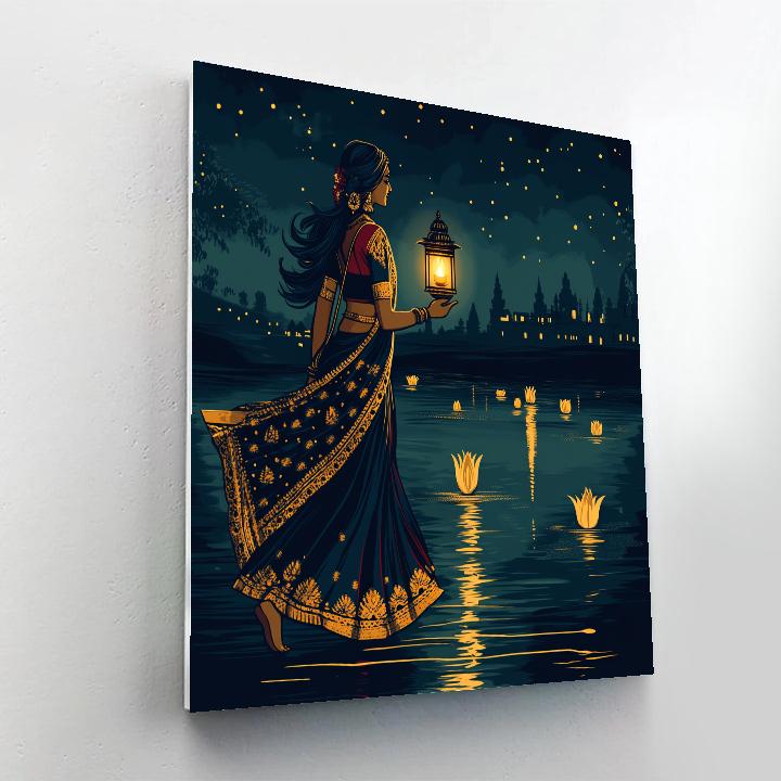 Parvati Lantern Festival Night Walk Numbered painting kits