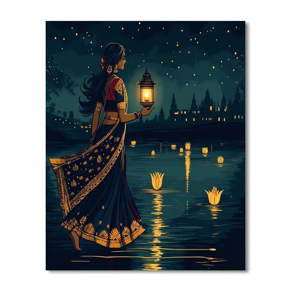 Parvati Lantern Festival Night Walk Numbered painting kits