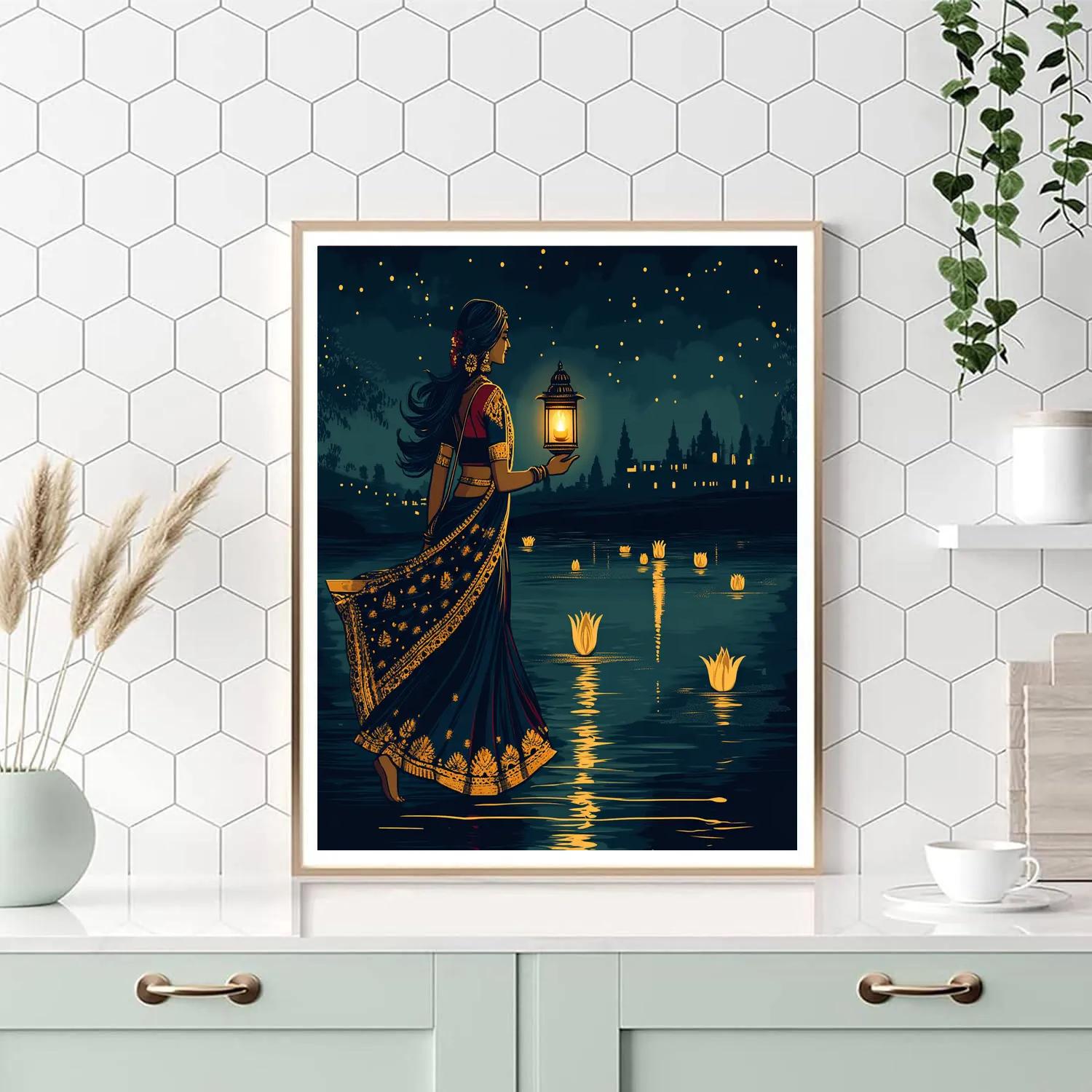 Parvati Lantern Festival Night Walk Numbered painting kits