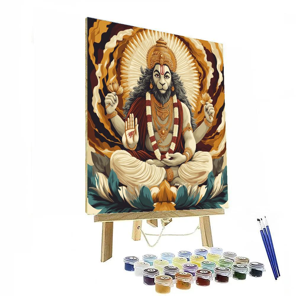 Narasimha Calming The Inner Storm Numbered painting kits