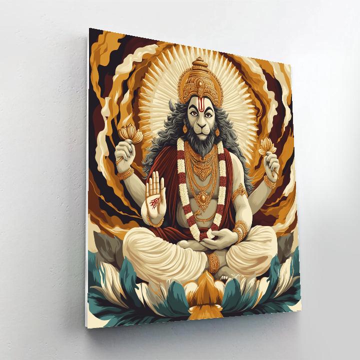 Narasimha Calming The Inner Storm Numbered painting kits