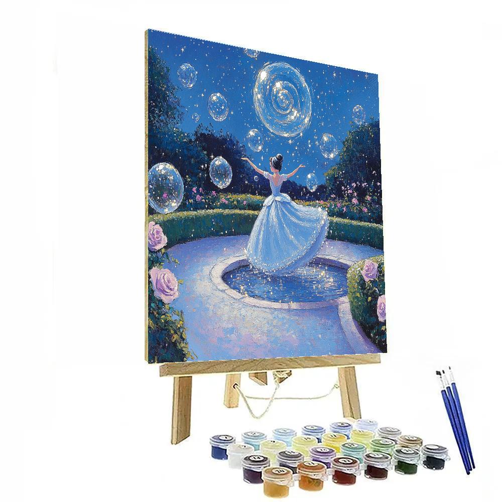 Cinderella Bubble Comet Garden painting number kit