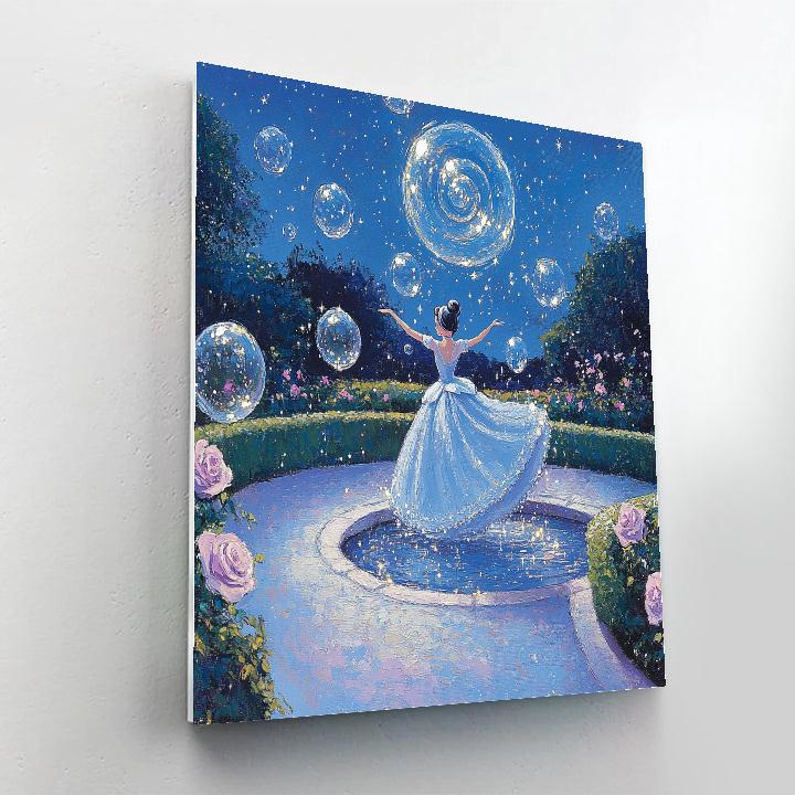 Cinderella Bubble Comet Garden painting number kit