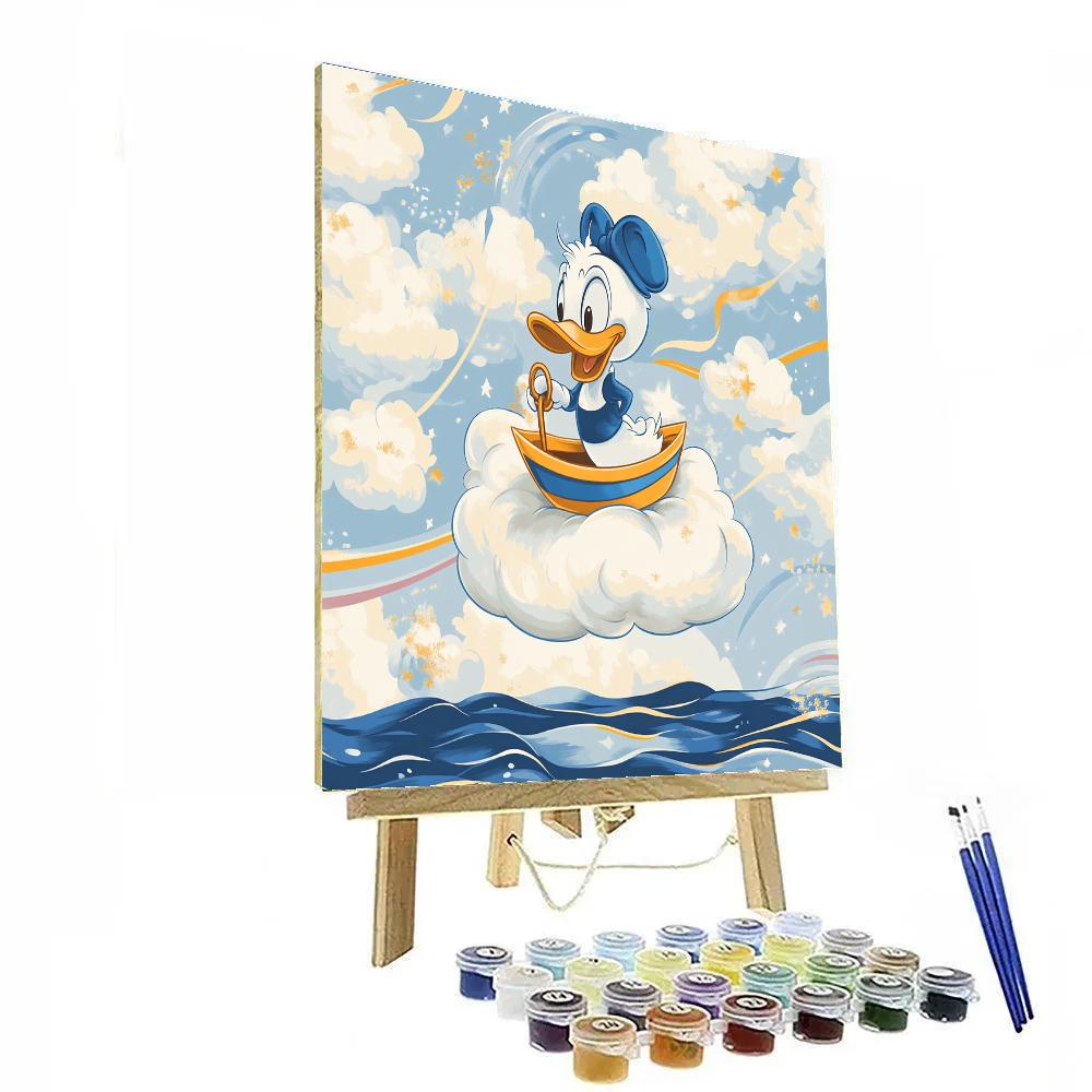 Donald Duck Cloud Sailor Voyage DIY paint by numbers
