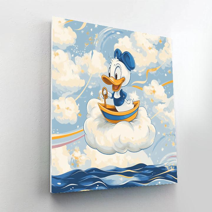 Donald Duck Cloud Sailor Voyage DIY paint by numbers