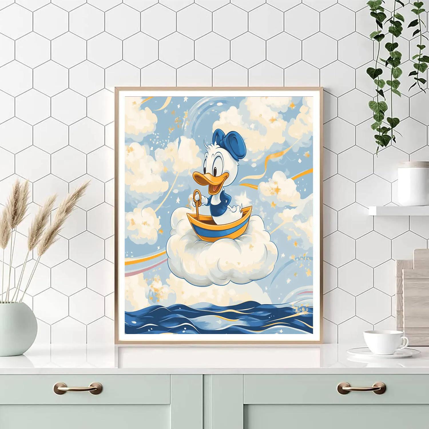 Donald Duck Cloud Sailor Voyage DIY paint by numbers