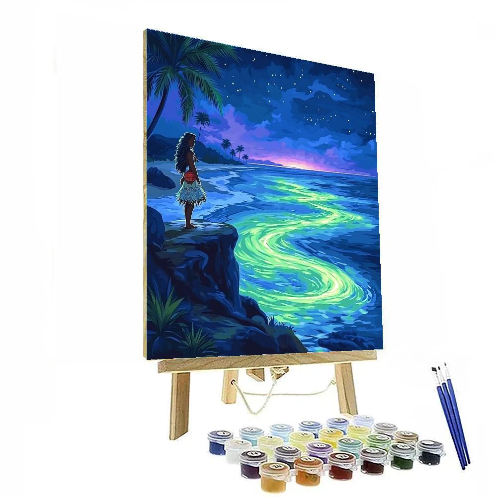 Moana Aurora Wave Explorer paint by numbers