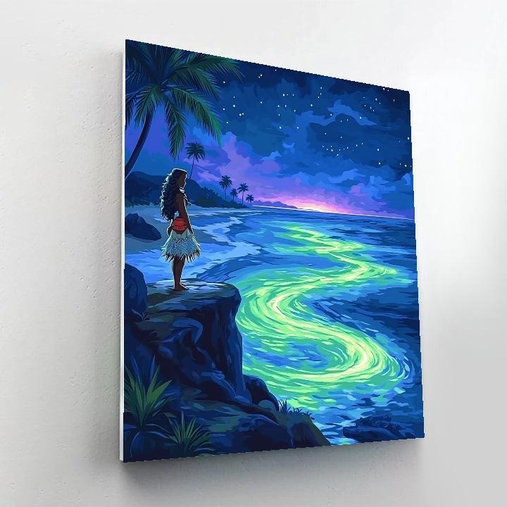 Moana Aurora Wave Explorer paint by numbers