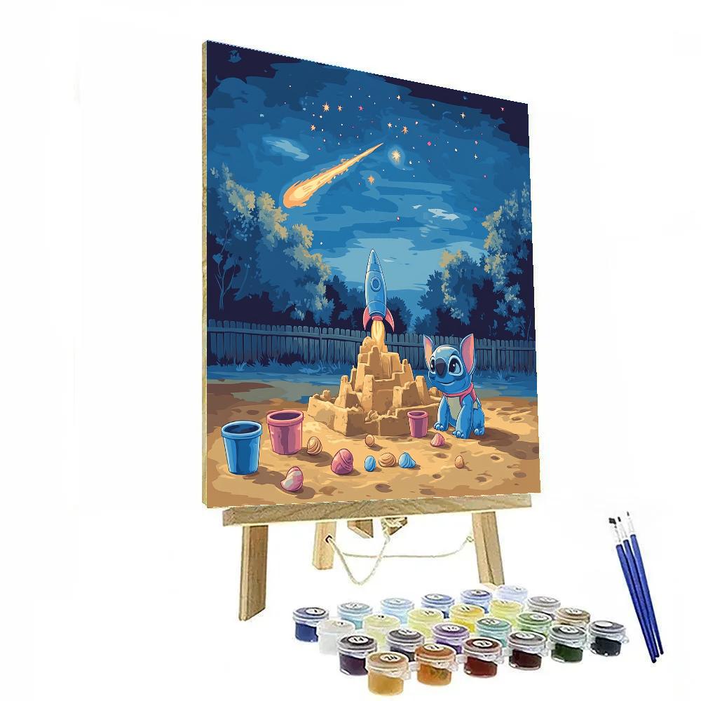 Stitch Meteor Shower Sandbox painting number kit
