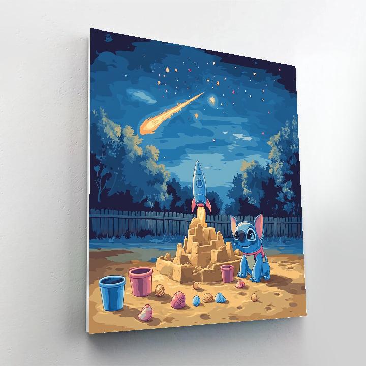 Stitch Meteor Shower Sandbox painting number kit