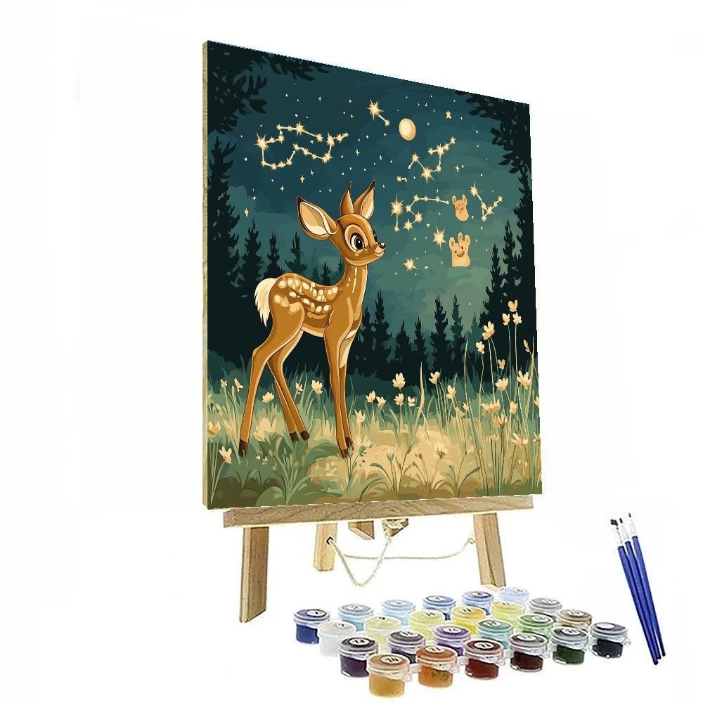 Bambi Moonlit Meadow Constellations paint by numbers