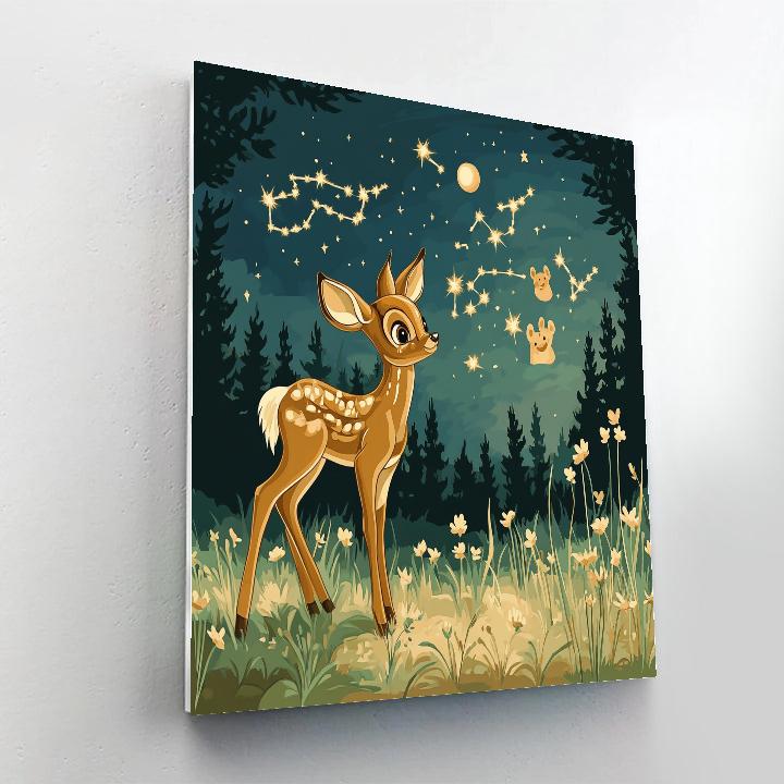Bambi Moonlit Meadow Constellations paint by numbers