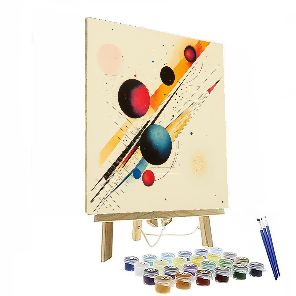 Wassily Kandinsky Inspired Abstract Solar System Symphony Paint by numbers kits