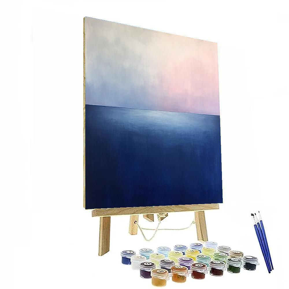 Mark Rothko Inspired Twilight Color Field Seascape paint by number