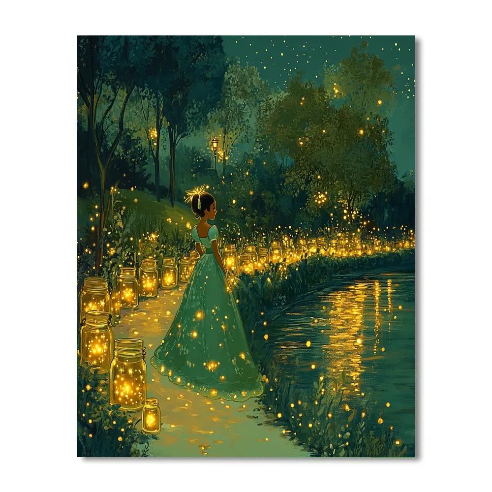 Tiana Firefly Festival Riverside paint by color