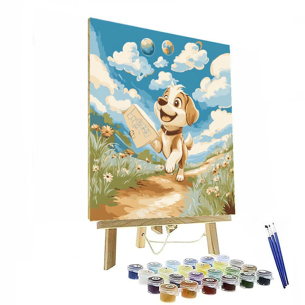 Dug Cloud Map Adventure Number painting