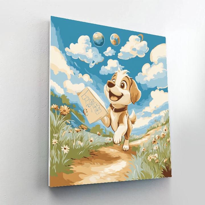 Dug Cloud Map Adventure Number painting