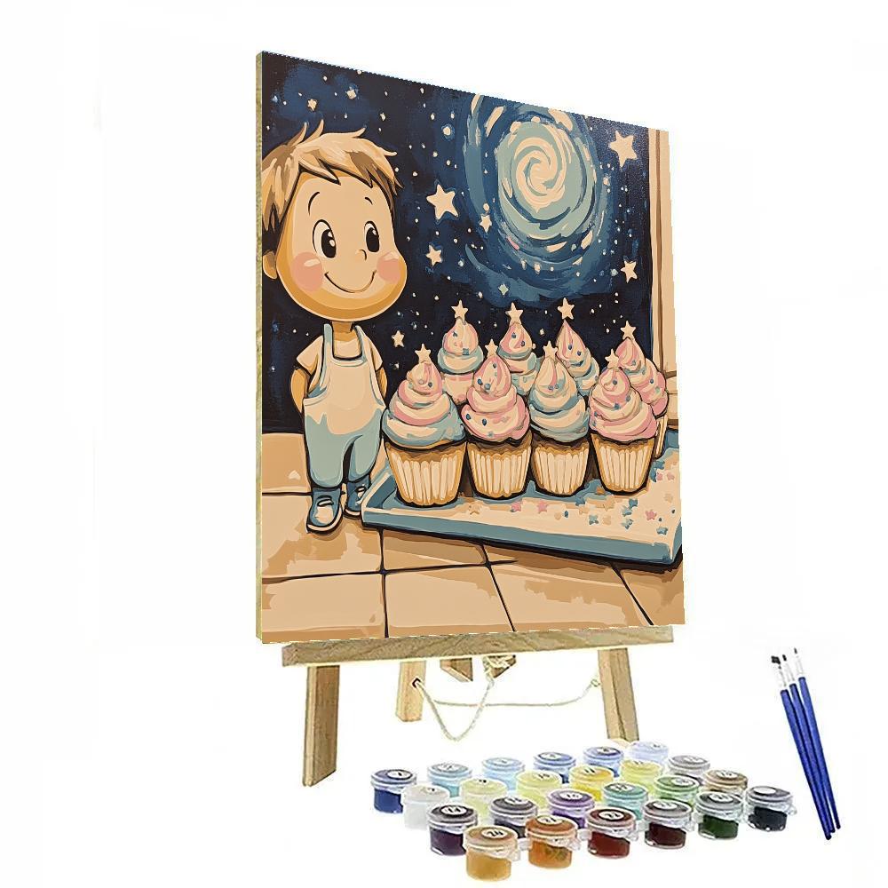 Remy Kitchen Galaxy Cupcakes paint by color