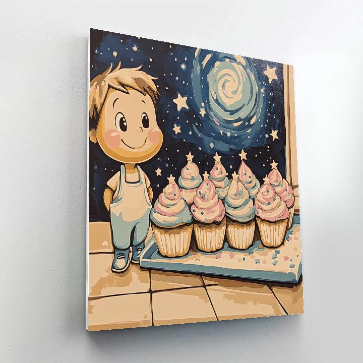 Remy Kitchen Galaxy Cupcakes paint by color