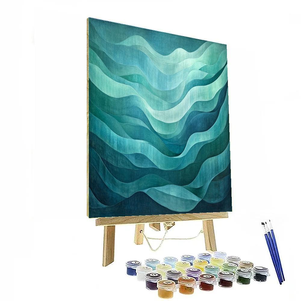 Michelangelo Inspired Aurora Strata paint by numbers