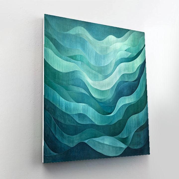 Michelangelo Inspired Aurora Strata paint by numbers