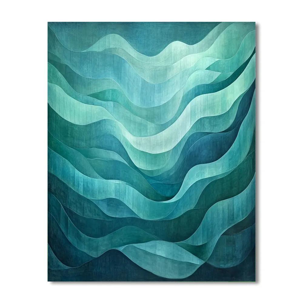 Michelangelo Inspired Aurora Strata paint by numbers