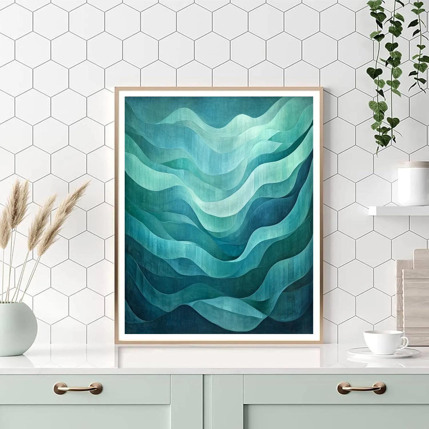 Michelangelo Inspired Aurora Strata paint by numbers