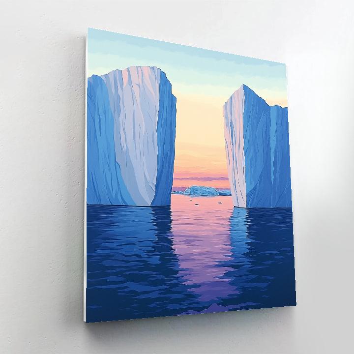 Lawren Harris Inspired Silence Of The Iceberg Channel Painting by numbers kit