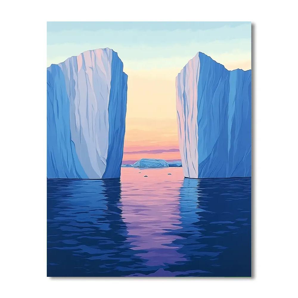 Lawren Harris Inspired Silence Of The Iceberg Channel Painting by numbers kit