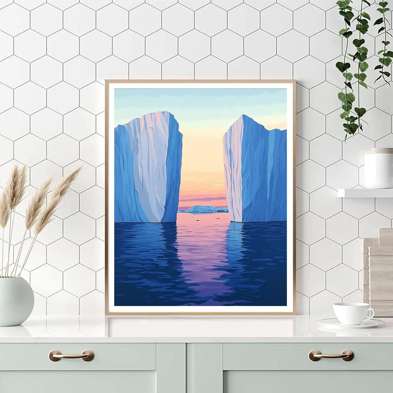 Lawren Harris Inspired Silence Of The Iceberg Channel Painting by numbers kit