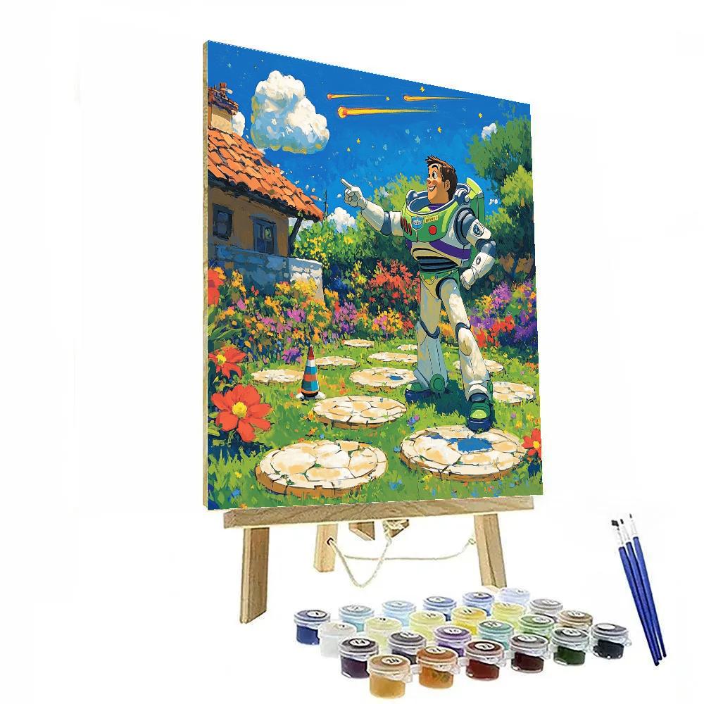 Buzz Lightyear Meteor Garden Training paint by number