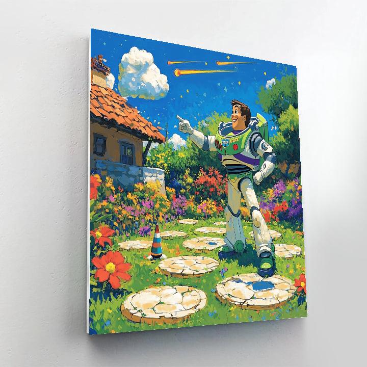 Buzz Lightyear Meteor Garden Training paint by number