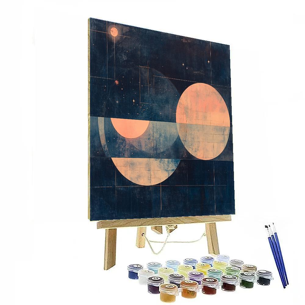 Paul Klee Inspired Nocturne Of Nested Orbits DIY paint by numbers
