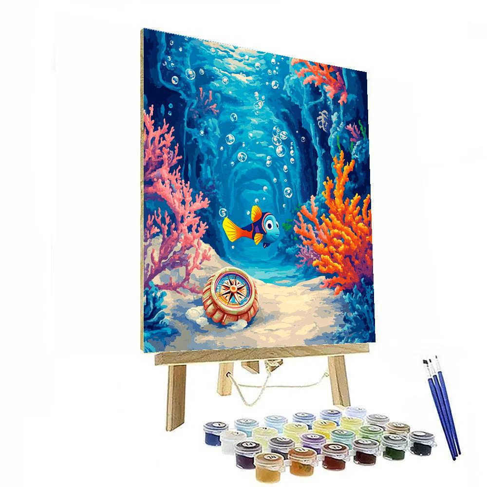 Dory Coral Compass Quest Painting by numbers kit