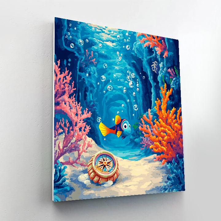 Dory Coral Compass Quest Painting by numbers kit