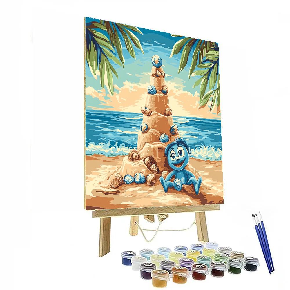 Stitch Tropical Star Sandcastle Challenge Painting by numbers kit